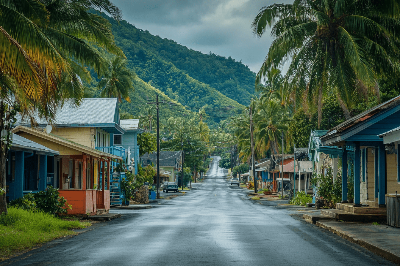 Row of houses where there is a Cook Island trust